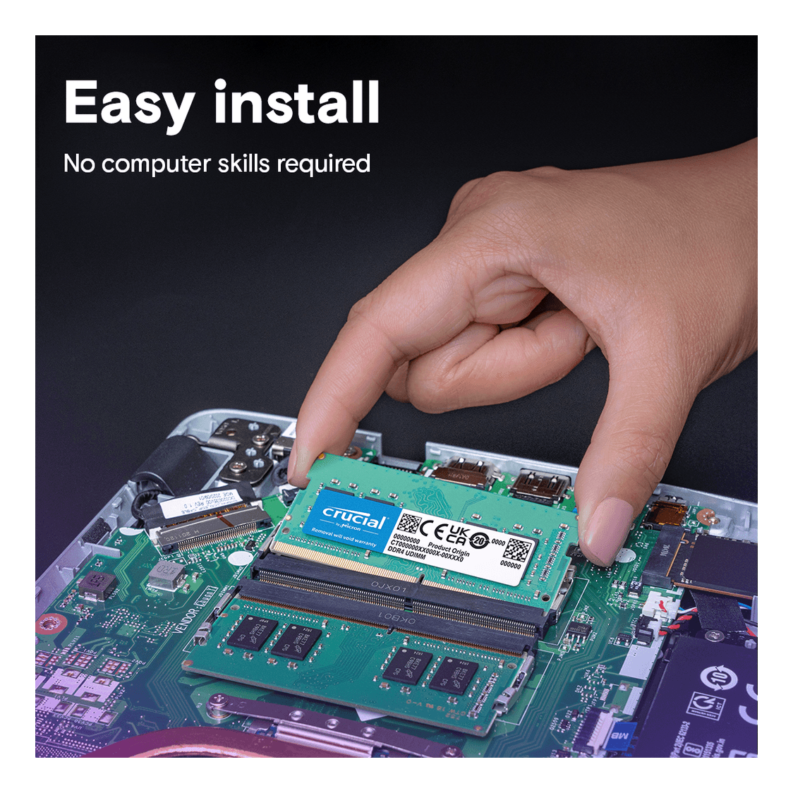 Crucial 8GB DDR4-3200 SODIMM Laptop Memory