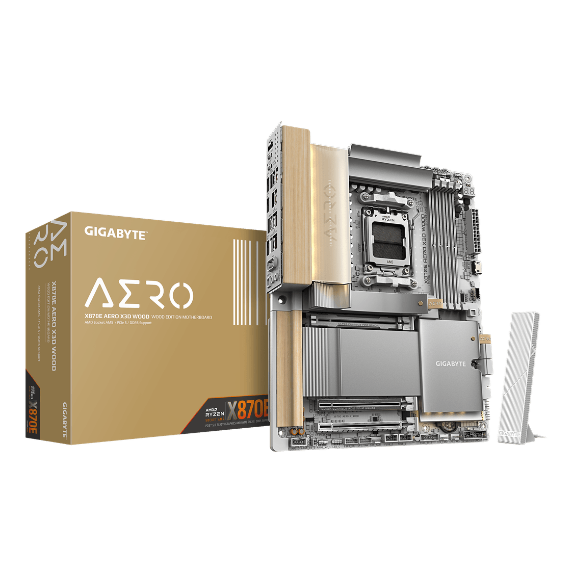 GIGABYTE X870E AERO X3D WOOD