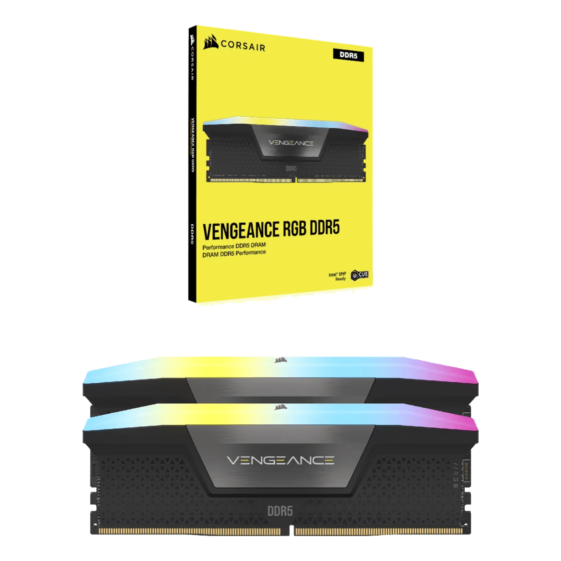 Corsair VENGEANCE RGB 32GB (2x16GB) DDR5 DRAM 6400MT/s CL32 Memory Kit
