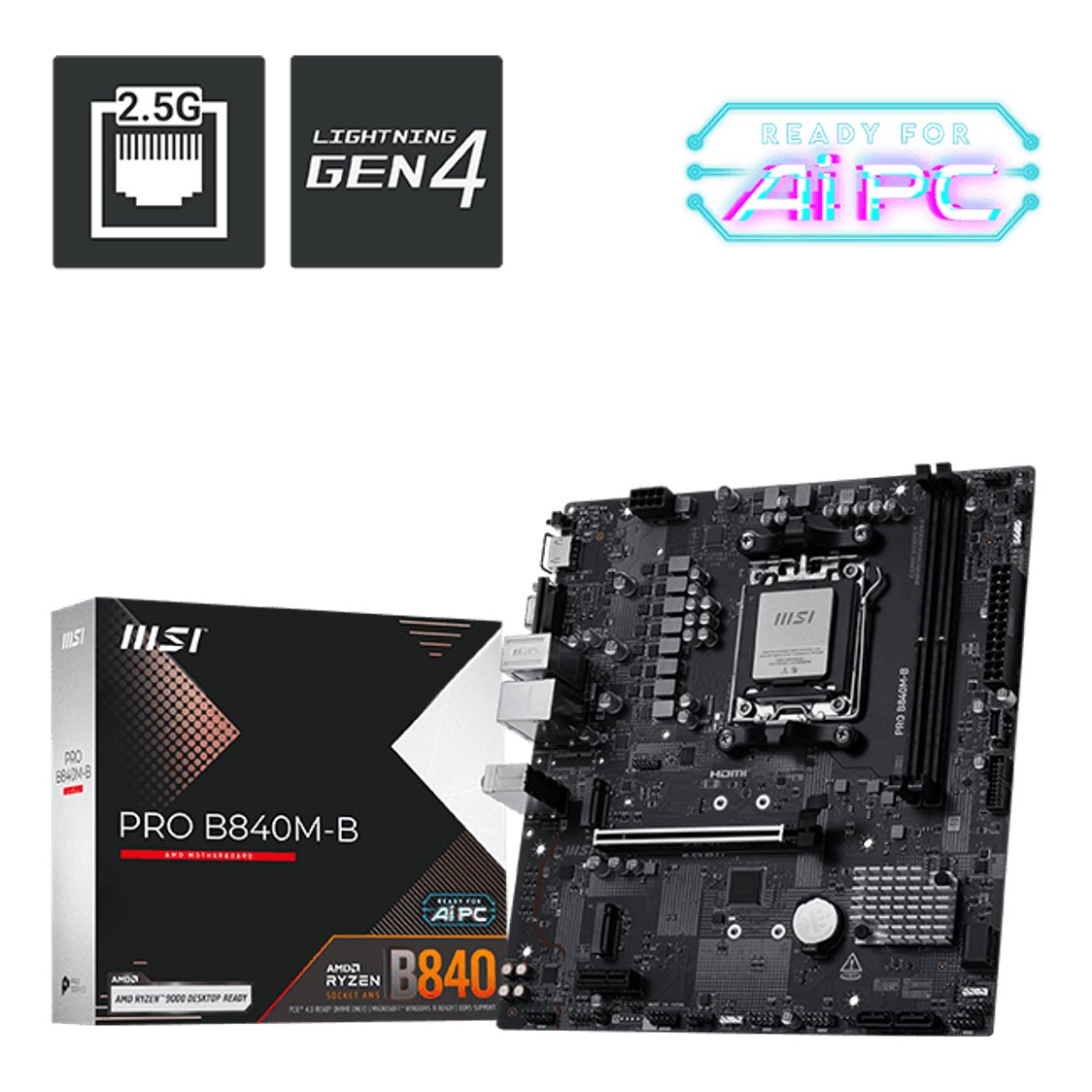  MSI PRO B840M-B