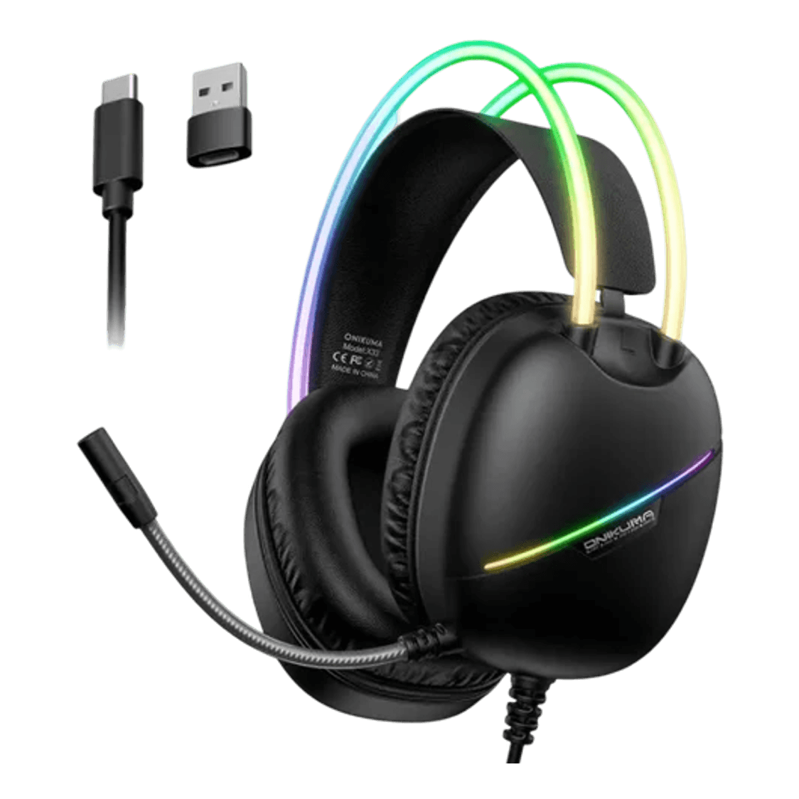 Onikuma X33 [USB] Headset (Black)