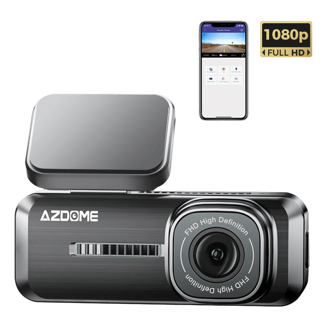 AZDOME M200 1080P FHD WiFi Dash Cam
